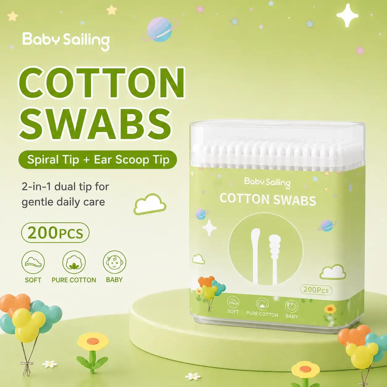 Pack Architecture for Baby Oral Cleaner Gauze in Global Daily Care Lines