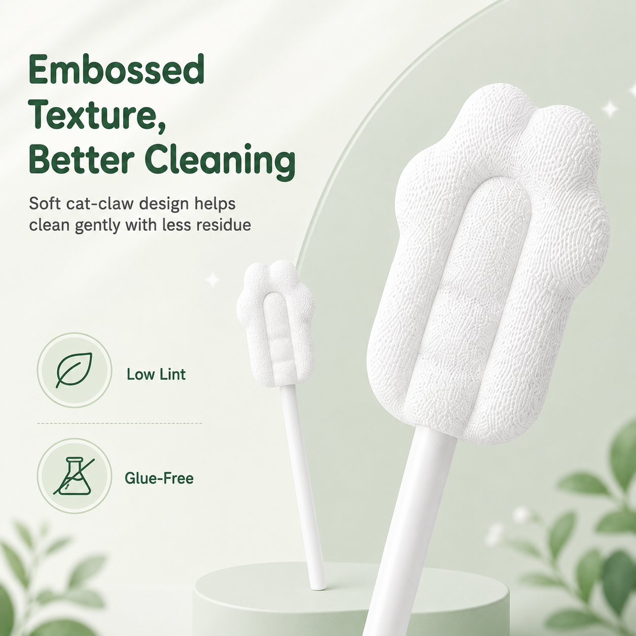 Baby Oral Cleaner Swabs for 0-2 Years, Soft Embossed Gum & Tongue Cleaning Sticks - wholesale export carton packaging