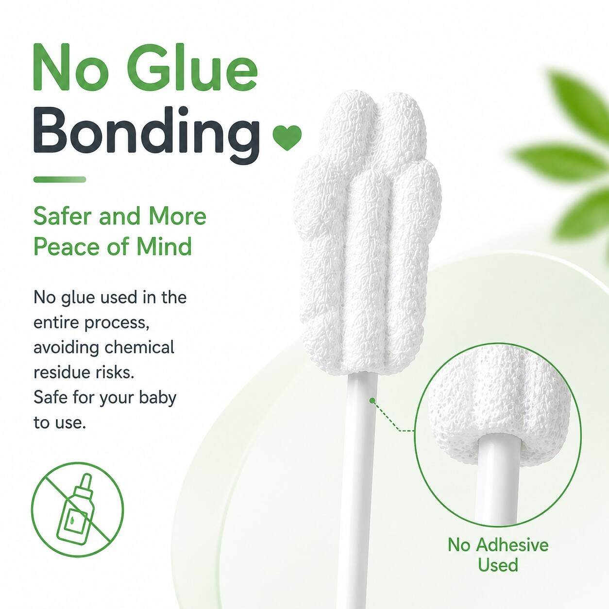 Ultrasonic Heat-Sealed Baby Tongue Cleaner - Safe for Infants
